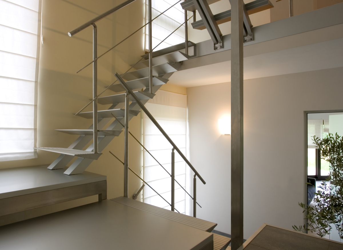 Trap Triangle met diverse bordessen - Graah aluminium designtrappen