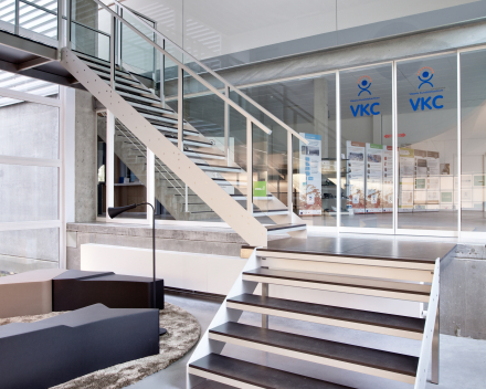 Natural stone stair at Crealab in Kortrijk