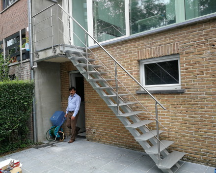 Outdoor stair Triangle at Grave