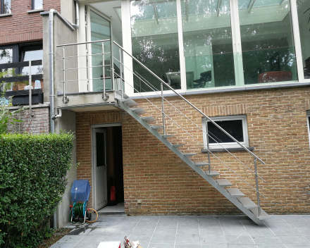 Outdoor stair Triangle at Grave