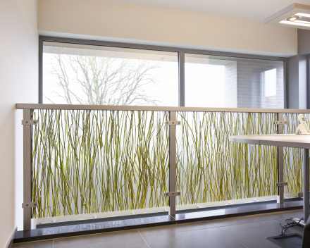 AluGlass balustrade with polycarbonate