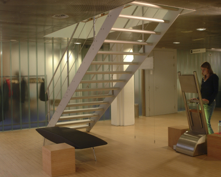 Escalier design Concorde dans un fitness