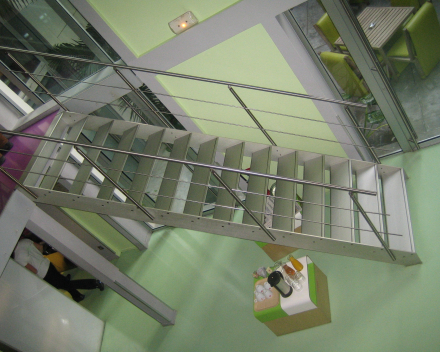 Design stair Concorde in the Spity Hotel