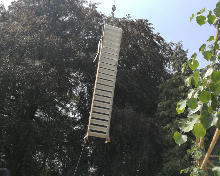 Outdoor stair Concorde Project Château de Wanfercée