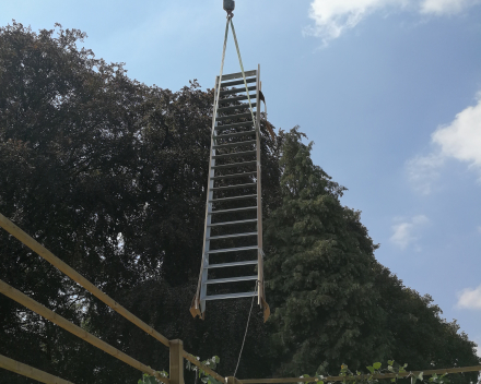 Outdoor stair Concorde Project Château de Wanfercée