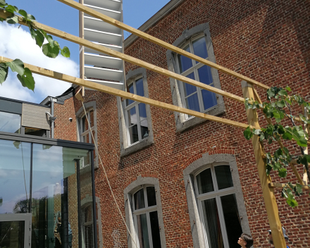 Outdoor stair Concorde Project Château de Wanfercée