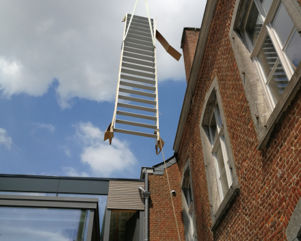 Outdoor stair Concorde Project Château de Wanfercée