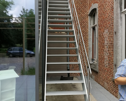 Escalier extérieur Concorde Projet Château de Wanfercée