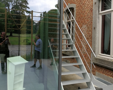 Escalier extérieur Concorde Projet Château de Wanfercée