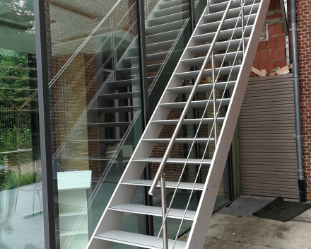 Escalier extérieur Concorde Projet Château de Wanfercée