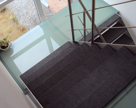 Natural stone stair at paire in Warcoing