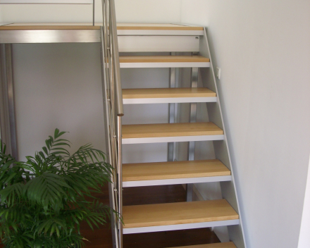 Wooden stair at Bobet in Lille (FR)