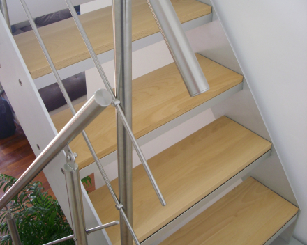 Wooden stair at Bobet in Lille (FR)