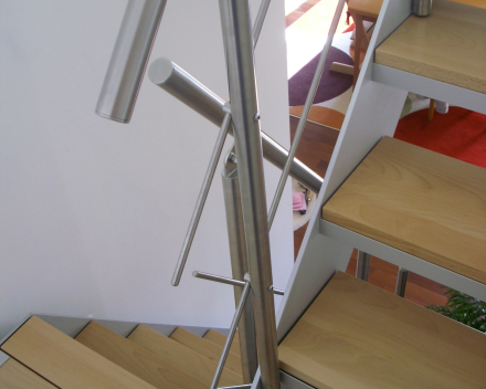 Escalier en bois chez Bobet à Lille (FR)