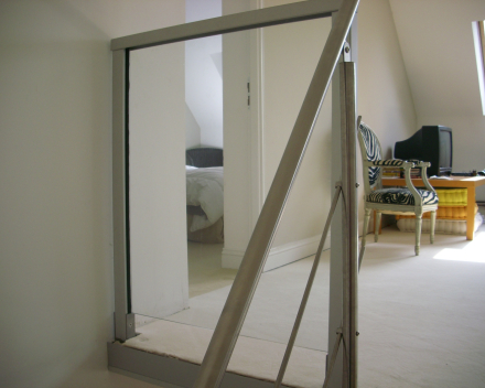 Houten trap bij Bobet in Lille (FR)