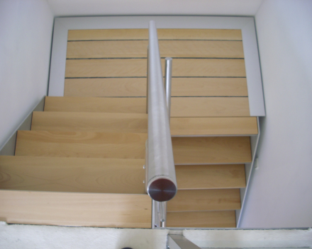 Wooden stair at Bobet in Lille (FR)