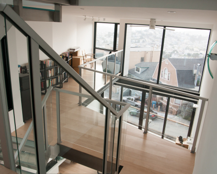 Escalier en verre chez GVB à San Francisco (US)