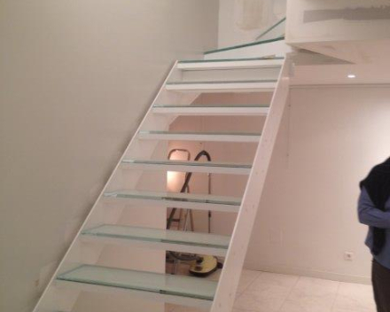 Glass stair with Inox P in Biarritz (FR)