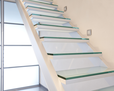 Glass stair at Mertens