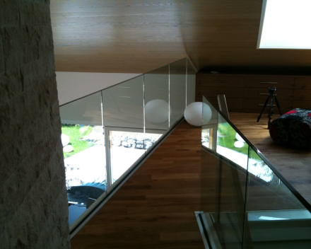 Full glass balustrade Swiss Resort