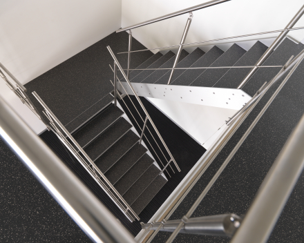 Stair with linoleum at Tibergyn in Wevelgem