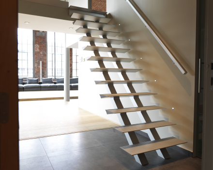 Modern stair Triangle at De Blonde