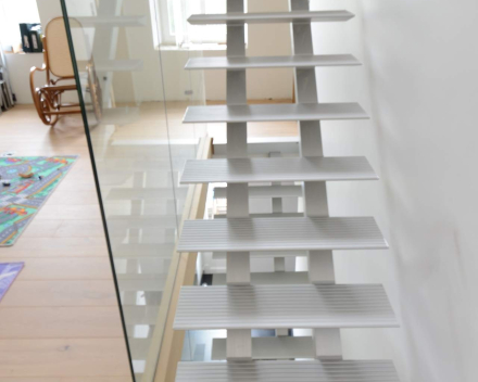 Modern stair in a kitchen