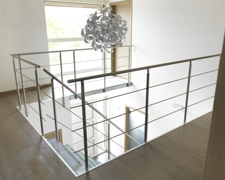 Stainless steel balustrades at Devloo in Eeklo